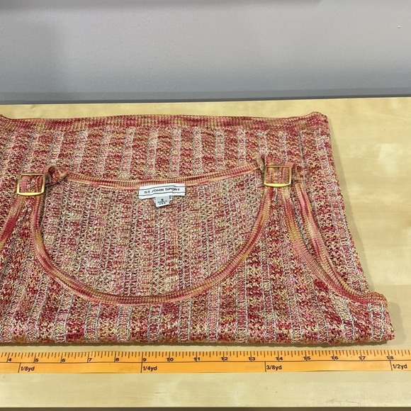 St. John Sport • Knitted Scoop Neck Tank Top - Picture 7 of 8